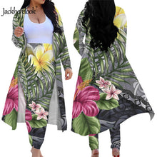 Load image into Gallery viewer, Tropical Hawaiian Hibiscus Print 2 Piece Outfits for Women
