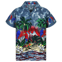 Load image into Gallery viewer, Short Sleeve Coconut Tree Printed Hawaiian Style Shirt
