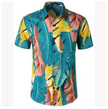 Load image into Gallery viewer, Fruit Floral Printed Blouse Hawaiian Short Sleeve Shirt for Men