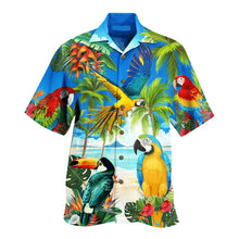 Load image into Gallery viewer, Short Sleeve Coconut Tree Printed Hawaiian Style Shirt