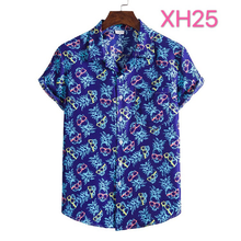 Load image into Gallery viewer, Button Down Funny Cactus Print Hawaiian Summer Short Sleeve Shirts for Men