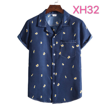 Load image into Gallery viewer, Button Down Funny Cactus Print Hawaiian Summer Short Sleeve Shirts for Men