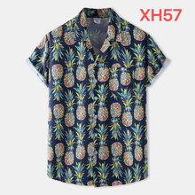 Load image into Gallery viewer, Button Down Funny Cactus Print Hawaiian Summer Short Sleeve Shirts for Men