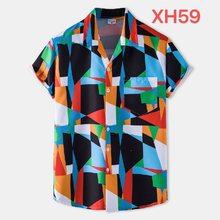 Load image into Gallery viewer, Button Down Funny Cactus Print Hawaiian Summer Short Sleeve Shirts for Men
