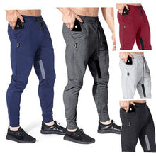 Load image into Gallery viewer, Men's Casual Trousers Joggers Sweatpants Mobile Phone Pocket Settings Fashion New Men's Trousers Polyester Micro Stretch Fabric