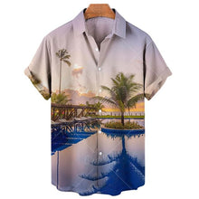 Load image into Gallery viewer, Breathable Hawaiian Shirt Summer Sunset Beach Style Unisex