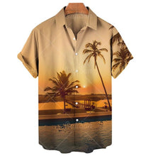 Load image into Gallery viewer, Breathable Hawaiian Shirt Summer Sunset Beach Style Unisex