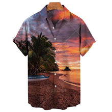 Load image into Gallery viewer, Breathable Hawaiian Shirt Summer Sunset Beach Style Unisex