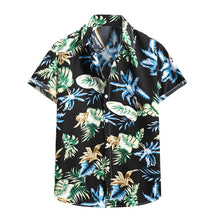 Load image into Gallery viewer, Summer Short Sleeve Harajuku Men Shirt Vintage Men's Hawaiian Beach Shirt