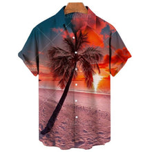 Load image into Gallery viewer, Comfortable Hawaiian Shirt Summer Beach Style Unisex Short Sleeve Shirt