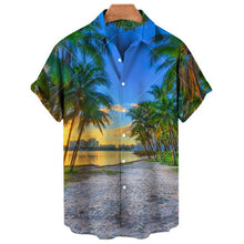Load image into Gallery viewer, Comfortable Hawaiian Shirt Summer Beach Style Unisex Short Sleeve Shirt