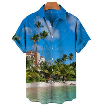 Load image into Gallery viewer, Comfortable Hawaiian Shirt Summer Beach Style Unisex Short Sleeve Shirt