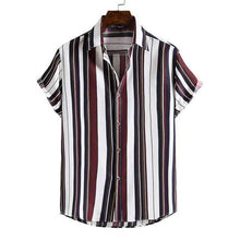 Load image into Gallery viewer, Men's Summer Short Sleeve Palm Tree Printed Button Down Aloha Shirts