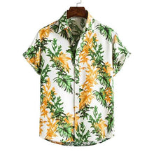 Load image into Gallery viewer, Men's Summer Short Sleeve Palm Tree Printed Button Down Aloha Shirts
