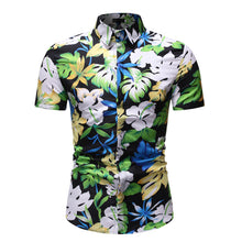 Load image into Gallery viewer, Summer Palm Tree Print Beach Hawaiian Slim Fit Shirt for Men