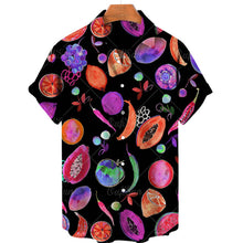 Load image into Gallery viewer, Hawaiian 3D Fruit Pattern Short Sleeve Aloha Shirt Unisex