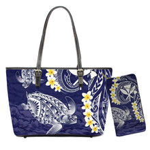 Load image into Gallery viewer, Polynesian 2pcs Set Hawaiian Tribe Floral Printed Shoulder Bag And Purse