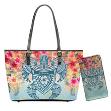 Load image into Gallery viewer, Polynesian 2pcs Set Hawaiian Tribe Floral Printed Shoulder Bag And Purse