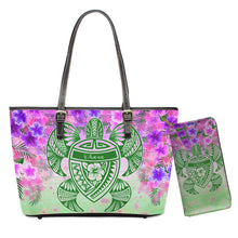 Load image into Gallery viewer, Polynesian 2pcs Set Hawaiian Tribe Floral Printed Shoulder Bag And Purse