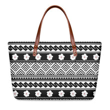 Load image into Gallery viewer, Vintage Hawaiian Style Polynesian Tribal Stripe Design Luxury Handbag