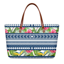 Load image into Gallery viewer, Vintage Hawaiian Style Polynesian Tribal Stripe Design Luxury Handbag