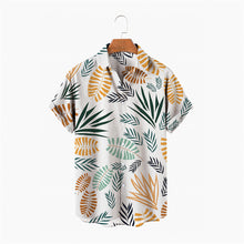 Load image into Gallery viewer, Flowers Summer Fashion Plant Print Men's Short Sleeve Hawaiian/Aloha Shirt