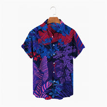 Load image into Gallery viewer, Flowers Summer Fashion Plant Print Men's Short Sleeve Hawaiian/Aloha Shirt