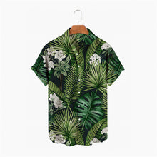 Load image into Gallery viewer, Flowers Summer Fashion Plant Print Men's Short Sleeve Hawaiian/Aloha Shirt