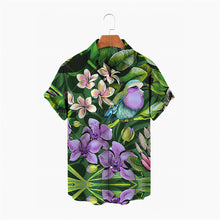 Load image into Gallery viewer, Flowers Summer Fashion Plant Print Men's Short Sleeve Hawaiian/Aloha Shirt