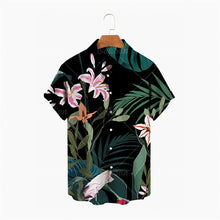 Load image into Gallery viewer, Flowers Summer Fashion Plant Print Men's Short Sleeve Hawaiian/Aloha Shirt