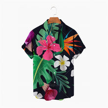 Load image into Gallery viewer, Flowers Summer Fashion Plant Print Men's Short Sleeve Hawaiian/Aloha Shirt