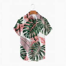 Load image into Gallery viewer, Flowers Summer Fashion Plant Print Men's Short Sleeve Hawaiian/Aloha Shirt