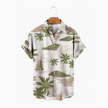 Load image into Gallery viewer, Flowers Summer Fashion Plant Print Men's Short Sleeve Hawaiian/Aloha Shirt