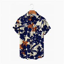 Load image into Gallery viewer, Fashion Men's Color Printed Beach Aloha/Hawaiian Short Sleeve Shirt