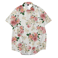 Load image into Gallery viewer, Casual Floral Print Short Sleeve Summer Aloha Shirt for Men