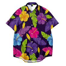 Load image into Gallery viewer, Casual Floral Print Short Sleeve Summer Aloha Shirt for Men
