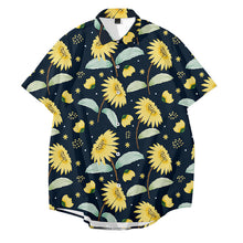 Load image into Gallery viewer, Casual Floral Print Short Sleeve Summer Aloha Shirt for Men