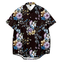 Load image into Gallery viewer, Casual Floral Print Short Sleeve Summer Aloha Shirt for Men