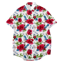 Load image into Gallery viewer, Casual Floral Print Short Sleeve Summer Aloha Shirt for Men