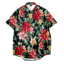 Load image into Gallery viewer, Casual Floral Print Short Sleeve Summer Aloha Shirt for Men