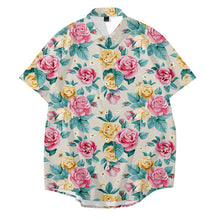 Load image into Gallery viewer, Casual Floral Print Short Sleeve Summer Aloha Shirt for Men