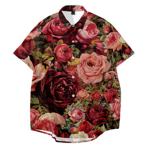 Load image into Gallery viewer, Casual Floral Print Short Sleeve Summer Aloha Shirt for Men