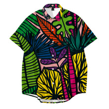 Load image into Gallery viewer, Casual Floral Print Short Sleeve Summer Aloha Shirt for Men