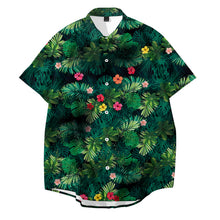 Load image into Gallery viewer, Casual Floral Print Short Sleeve Summer Aloha Shirt for Men