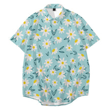 Load image into Gallery viewer, Casual Floral Print Short Sleeve Summer Aloha Shirt for Men