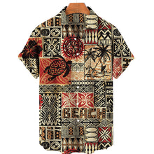 Load image into Gallery viewer, Vintage Summer Style 3D Print Cropped Flap Loose Hawaiian Fashion Shirt Unisex