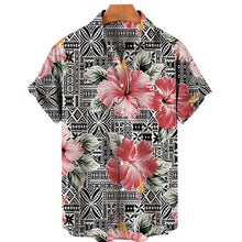 Load image into Gallery viewer, Vintage Summer Style 3D Print Cropped Flap Loose Hawaiian Fashion Shirt Unisex