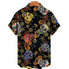 Load image into Gallery viewer, Vintage Summer Style 3D Print Cropped Flap Loose Hawaiian Fashion Shirt Unisex