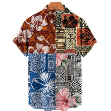 Load image into Gallery viewer, Vintage Summer Style 3D Print Cropped Flap Loose Hawaiian Fashion Shirt Unisex
