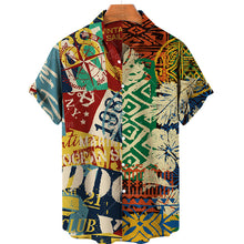 Load image into Gallery viewer, Vintage Summer Style 3D Print Cropped Flap Loose Hawaiian Fashion Shirt Unisex
